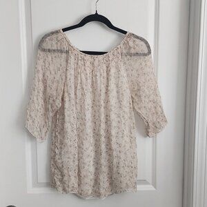 Giusy 100% silk pullover blouse size small